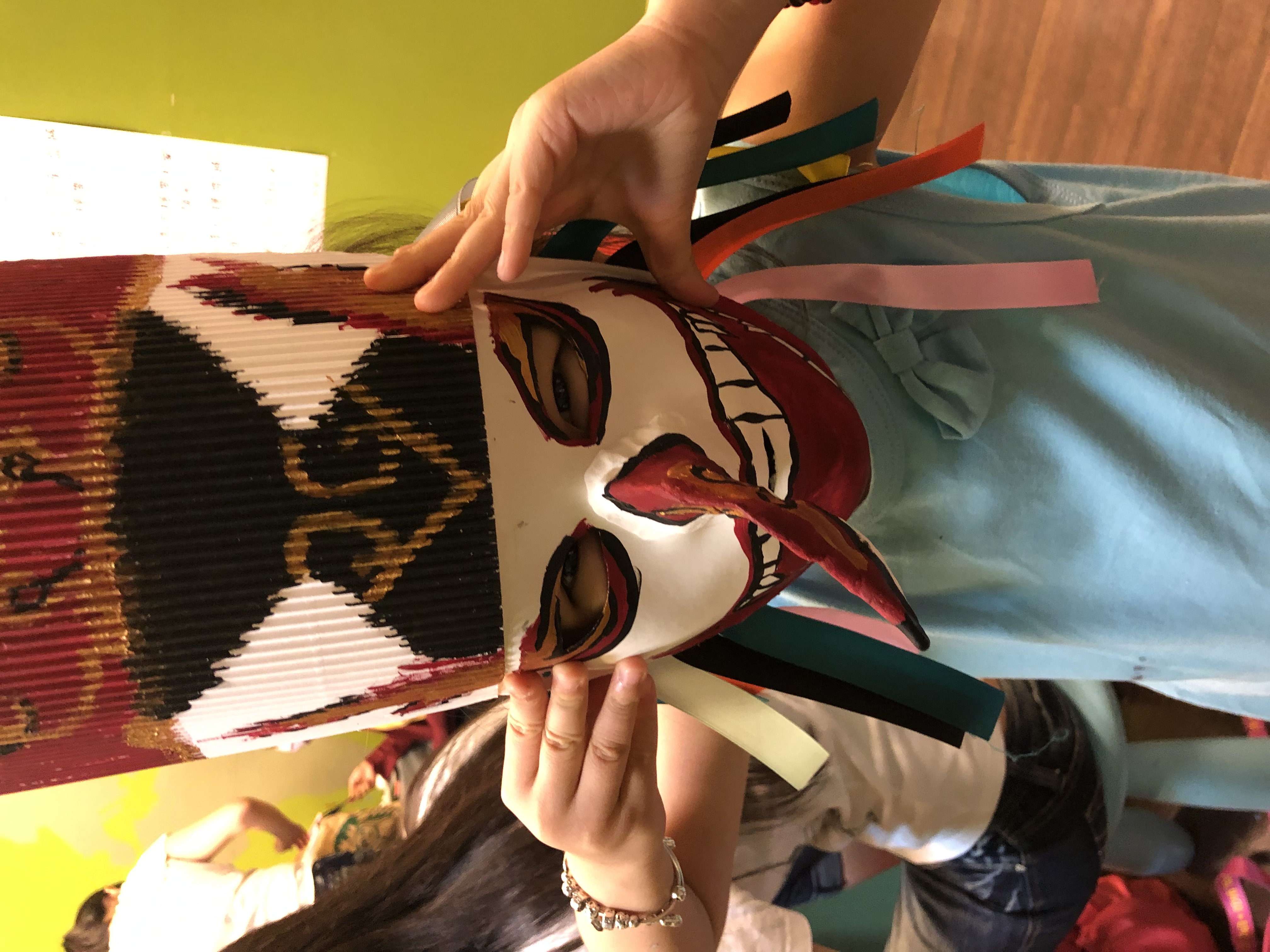 鬼面具完成示意圖１（朝富藝術文化有限公司提供）