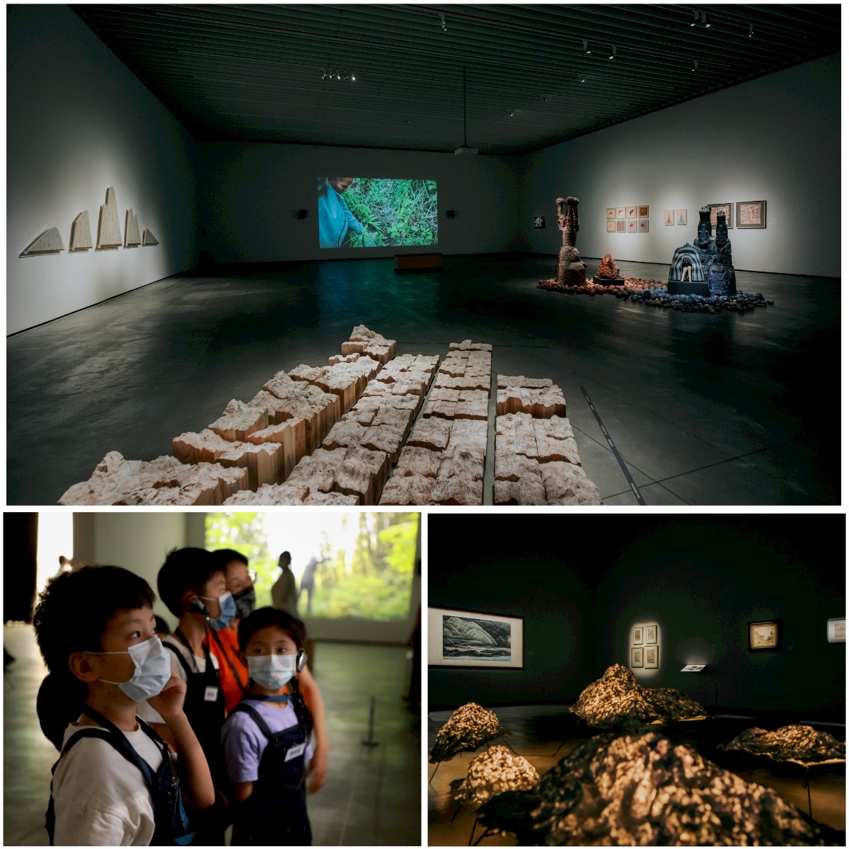展覽空間藝術賞析「山」的作品，增加創意想像
