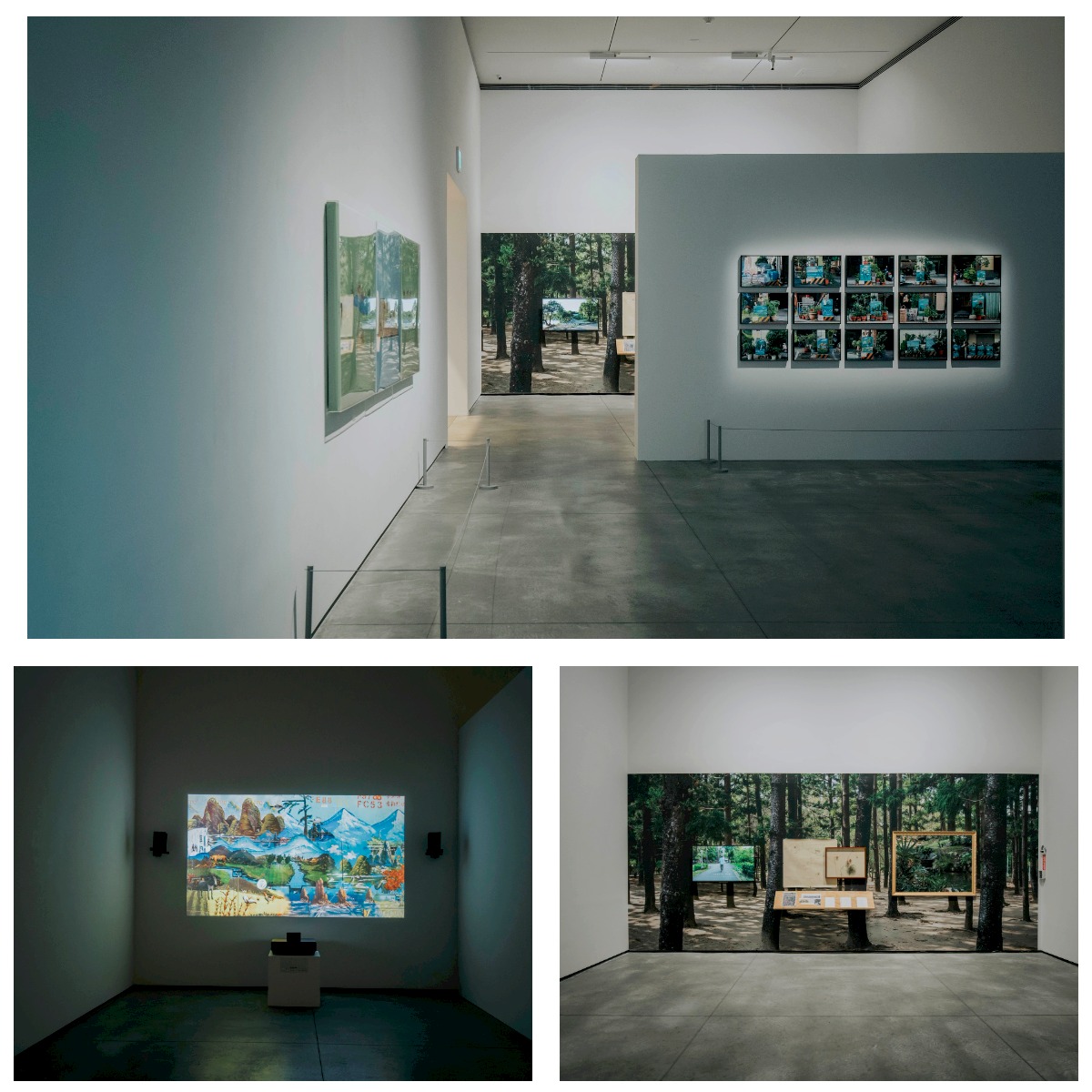  展覽空間藝術賞析「山」的作品，增加創意想像 (示意圖)