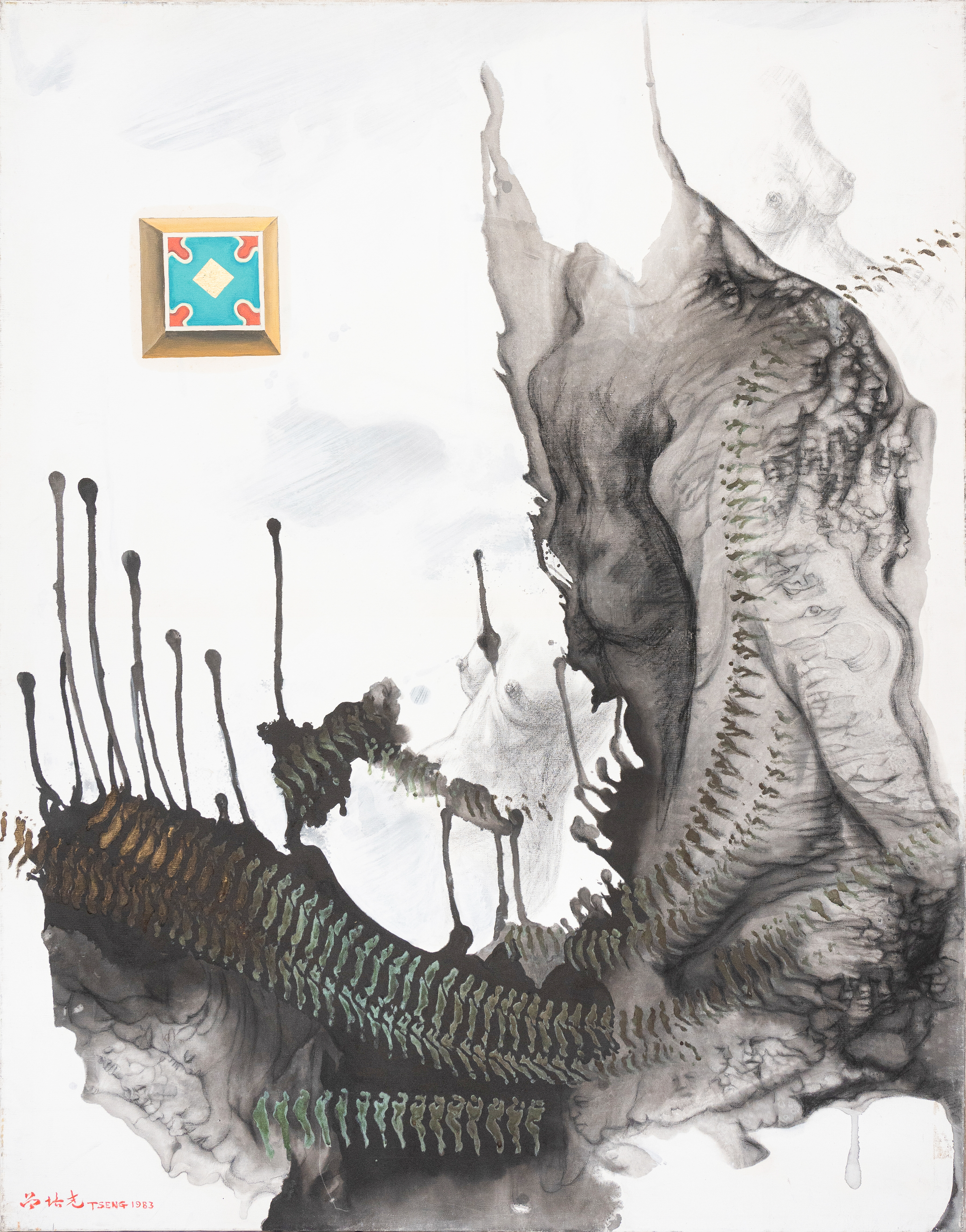 曾培堯〈華藏淨土（一）
重重無盡世界〉The Pureland-The Infinite World